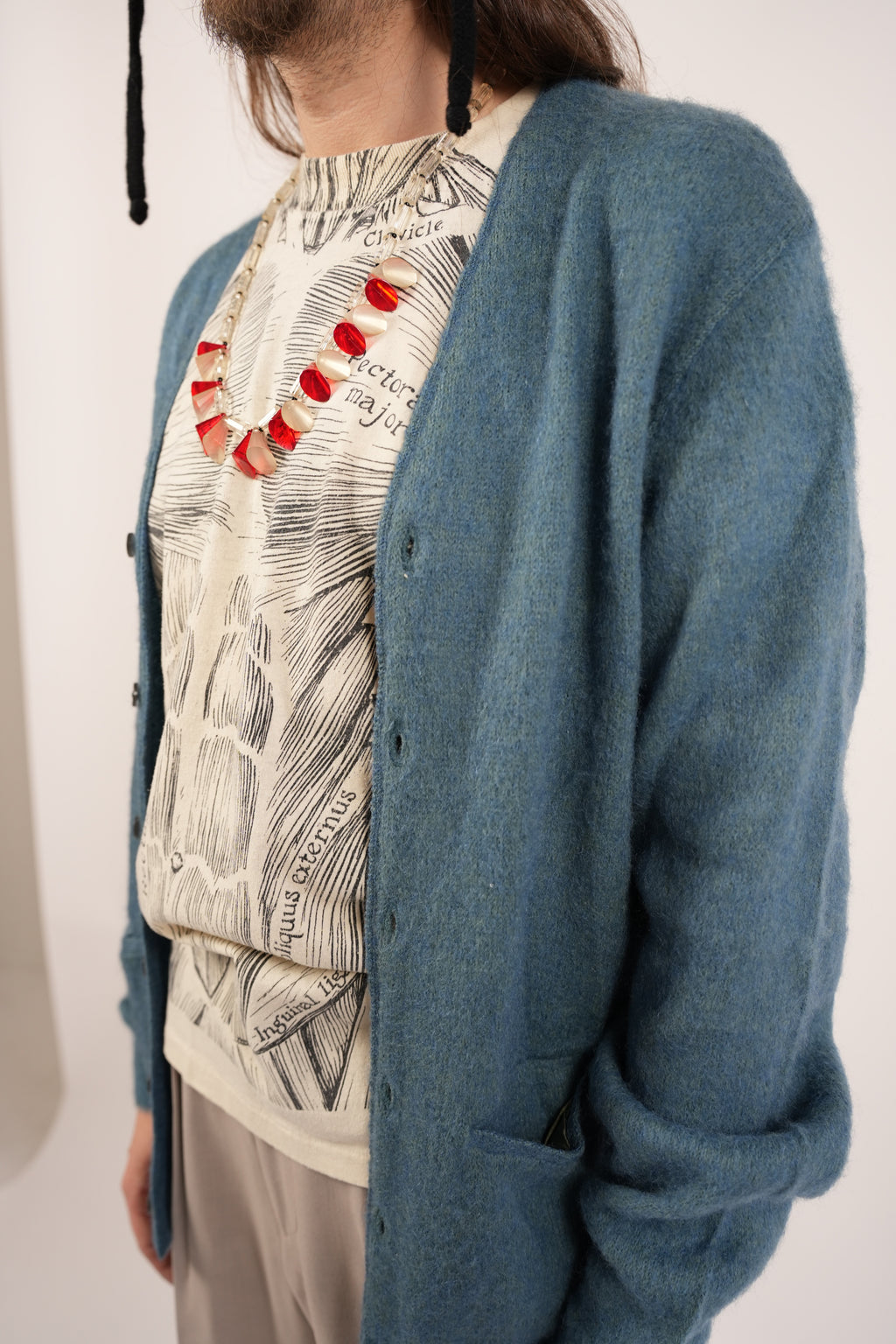 1960s Harrioge Row AT BOND'S mohair cardigan