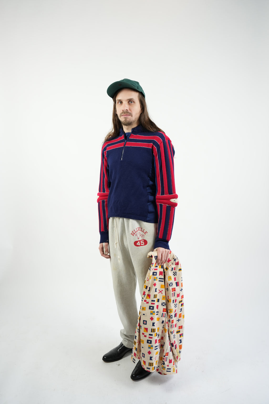 1970s three-dimensional knitting ski sweater