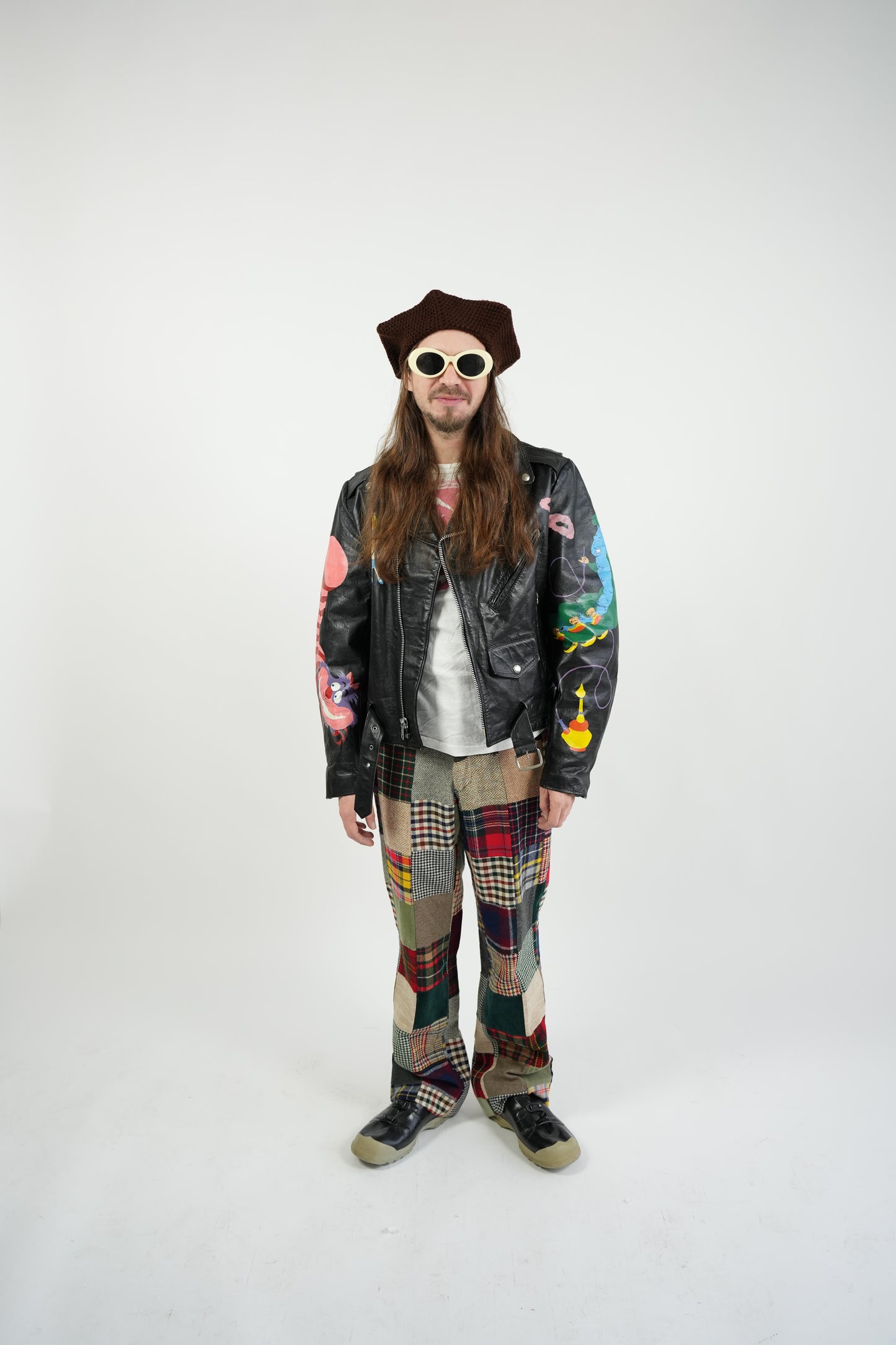 1970s Excelled artist painted Double Rider's Jacket