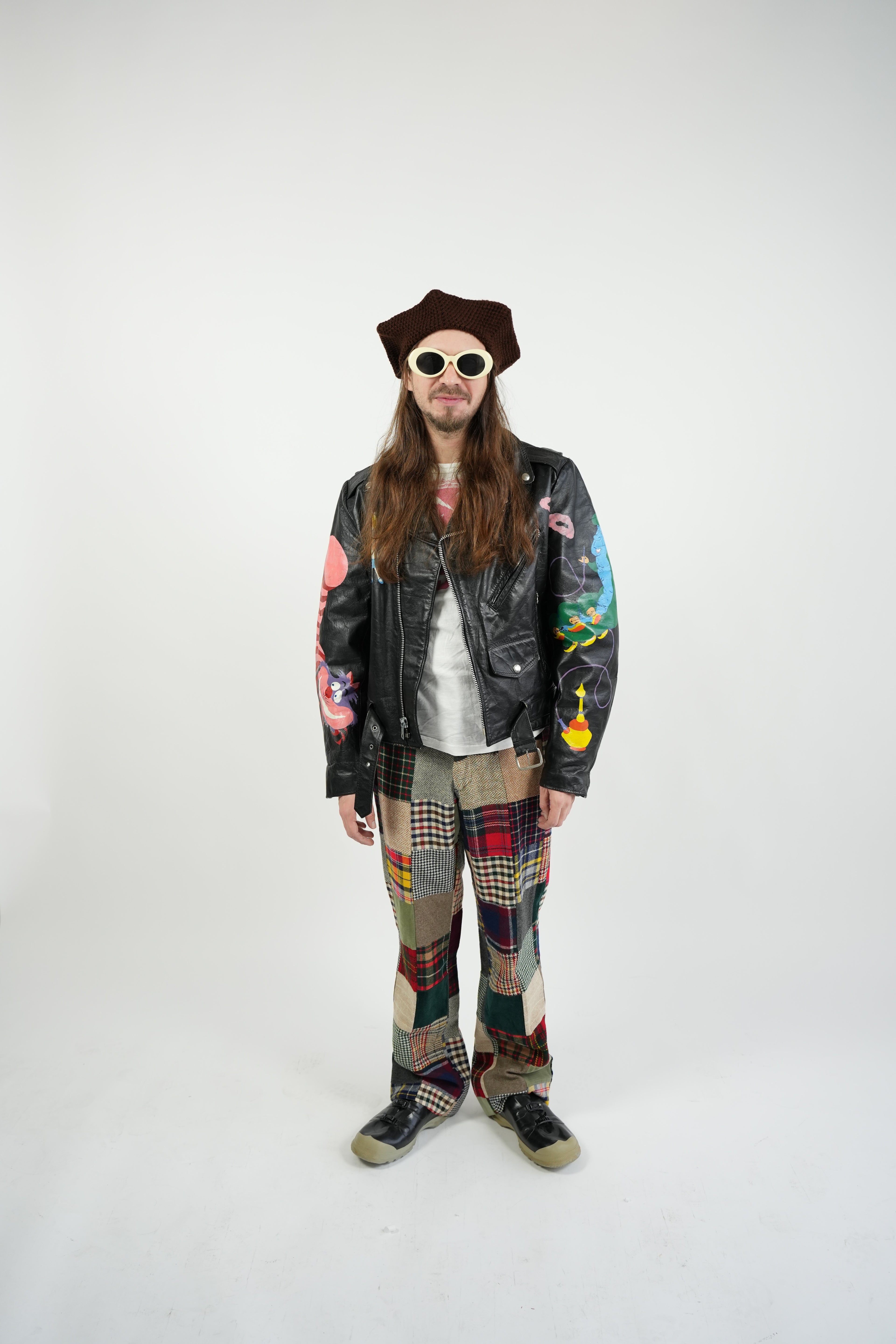 1970s Excelled artist painted Double Rider's Jacket