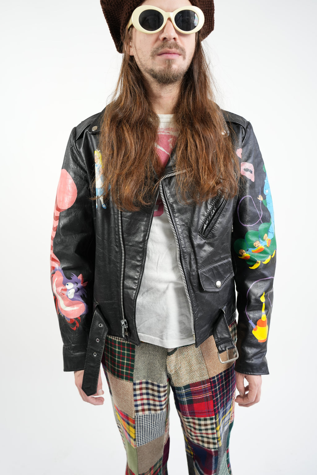 1970s Excelled artist painted Double Rider's Jacket