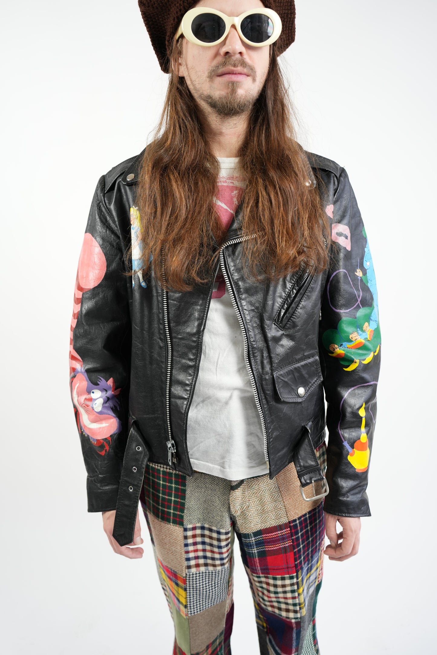 1970s Excelled artist painted Double Rider's Jacket