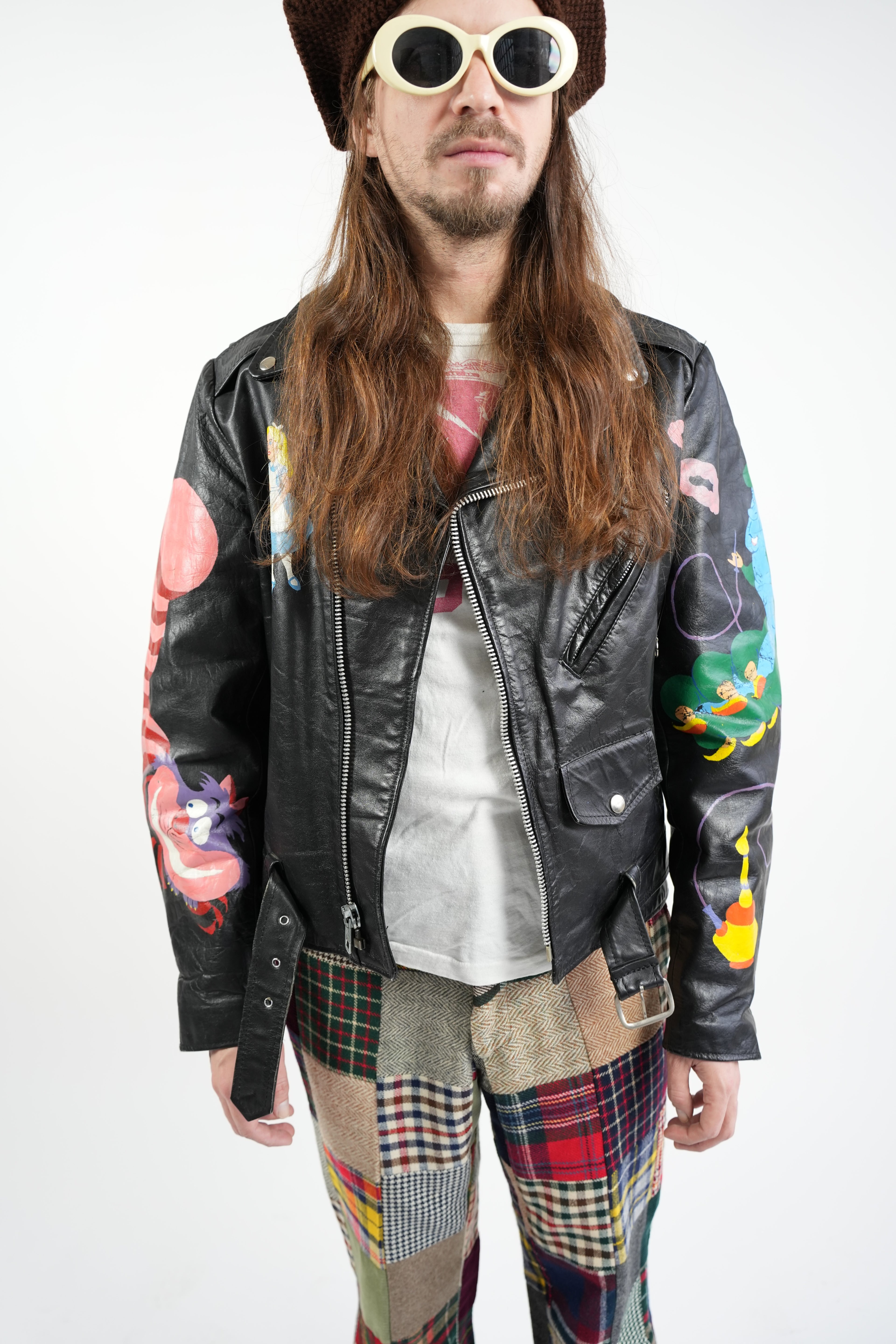 1970s Excelled artist painted Double Rider's Jacket