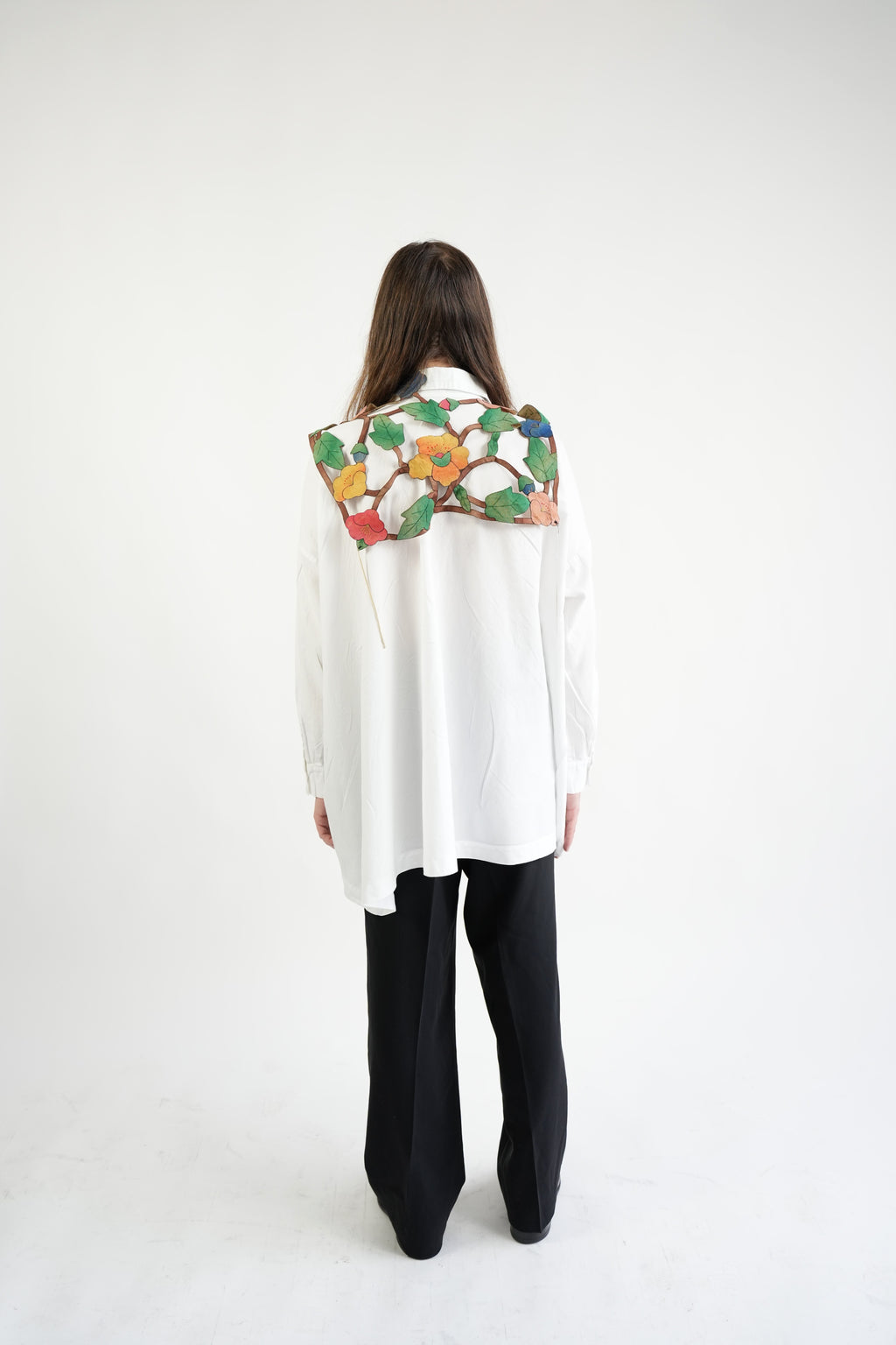 1990s eskandar Over-sized Silhouette Shirt