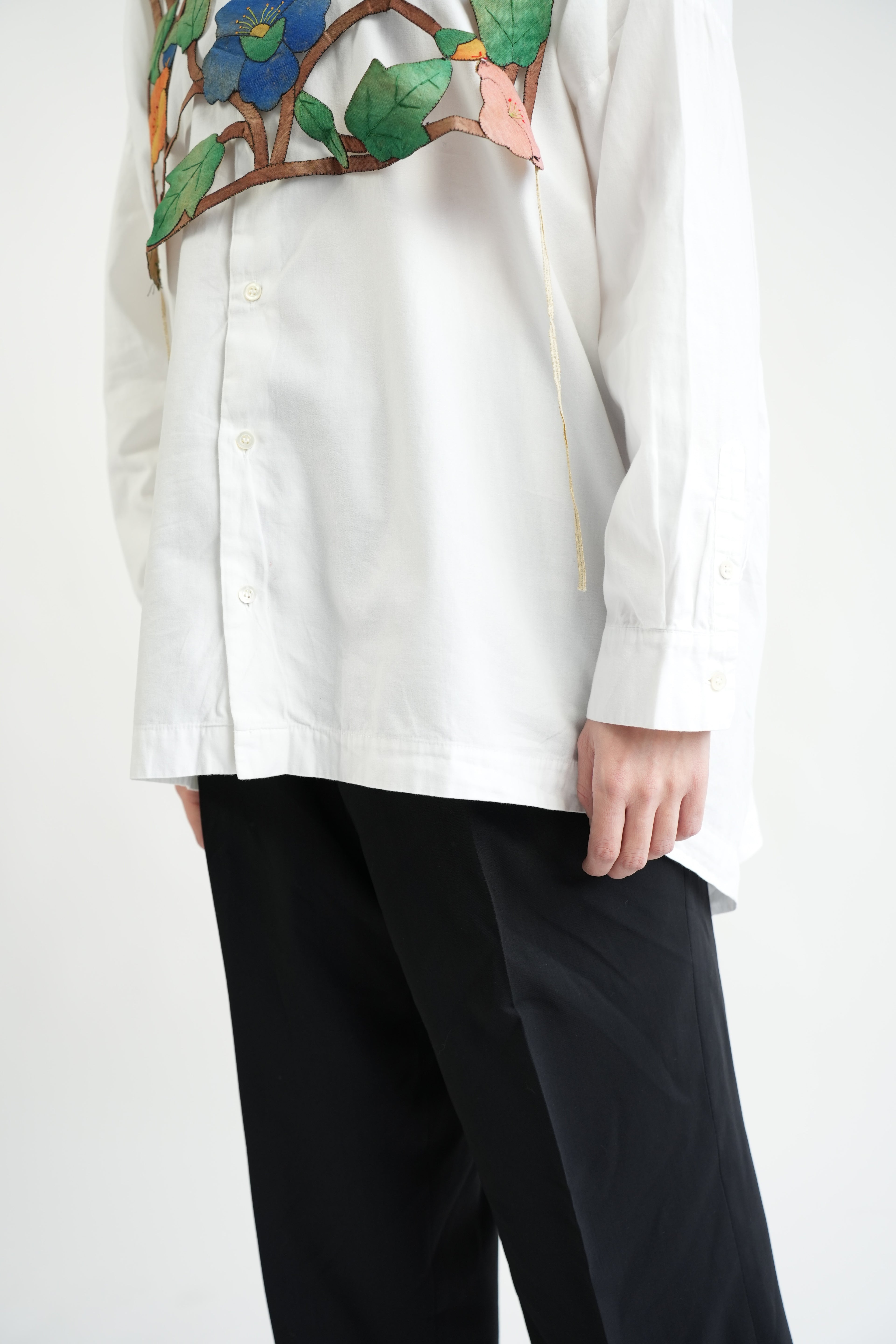 1990s eskandar Over-sized Silhouette Shirt