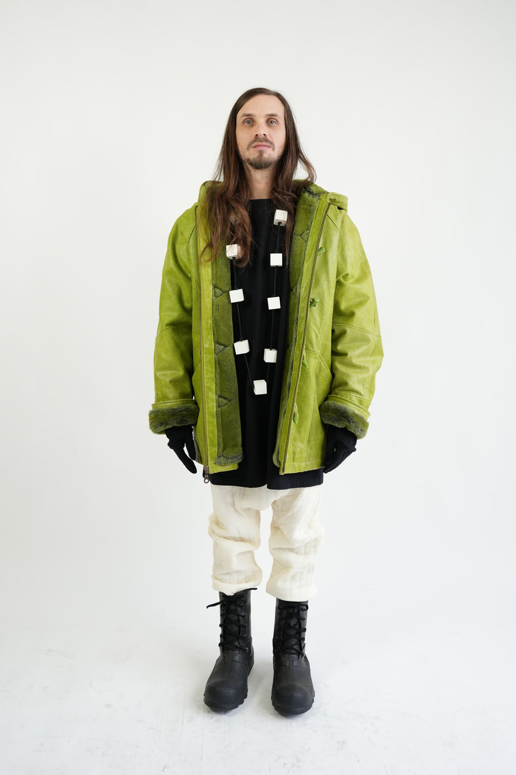 vintage WILSON LEATHER avocado green leather jacket