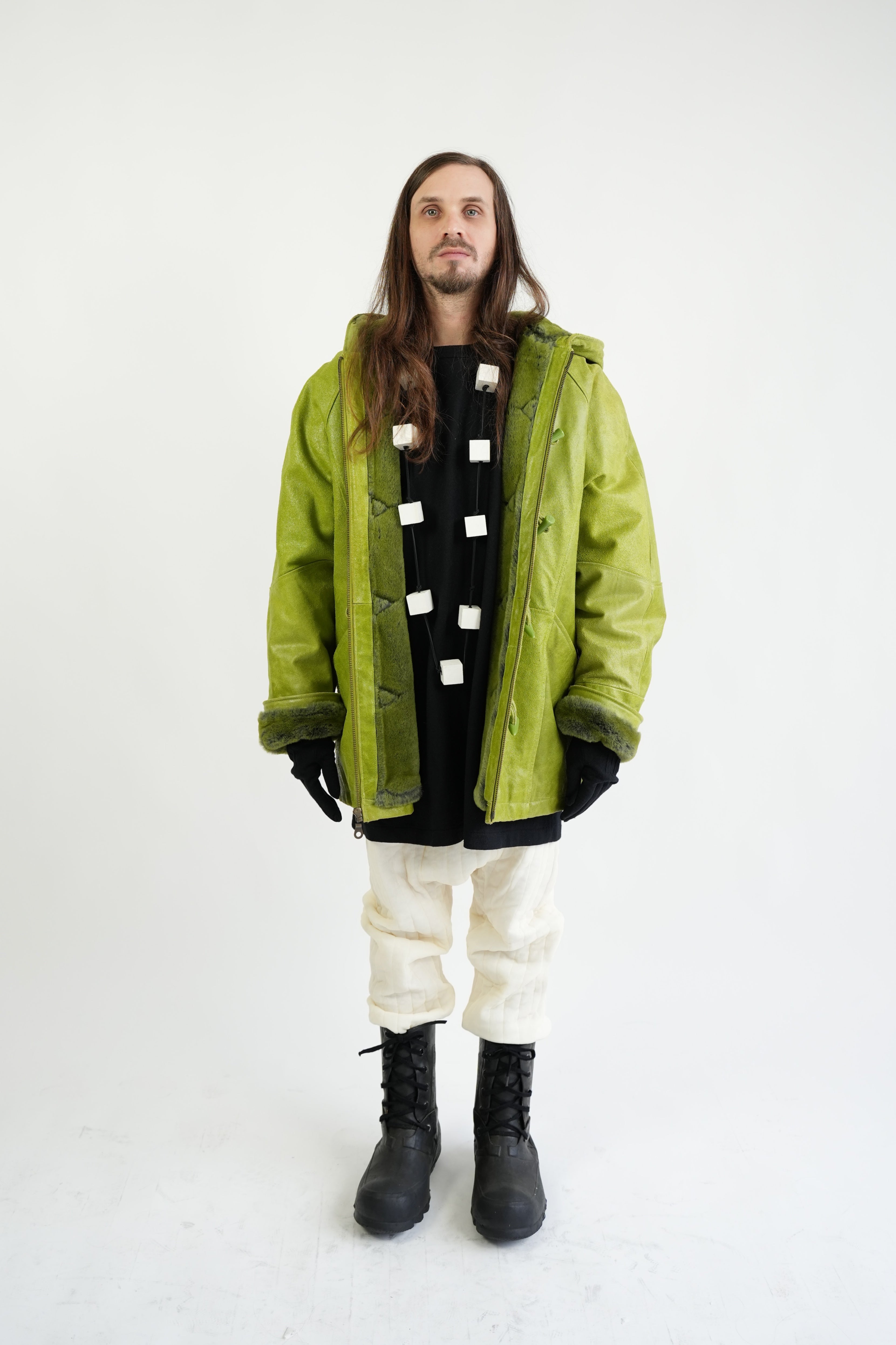 vintage WILSON LEATHER avocado green leather jacket