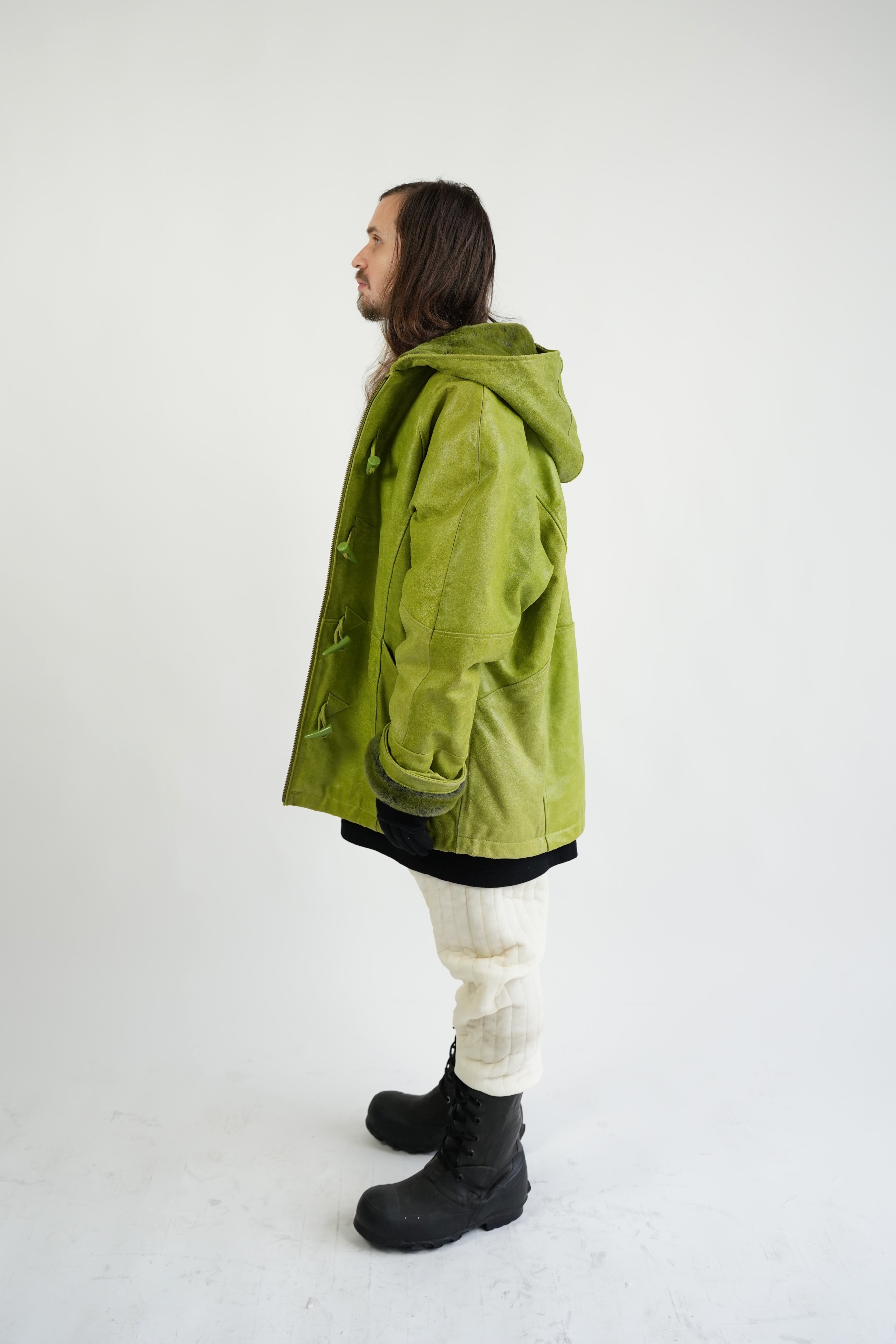 vintage WILSON LEATHER avocado green leather jacket