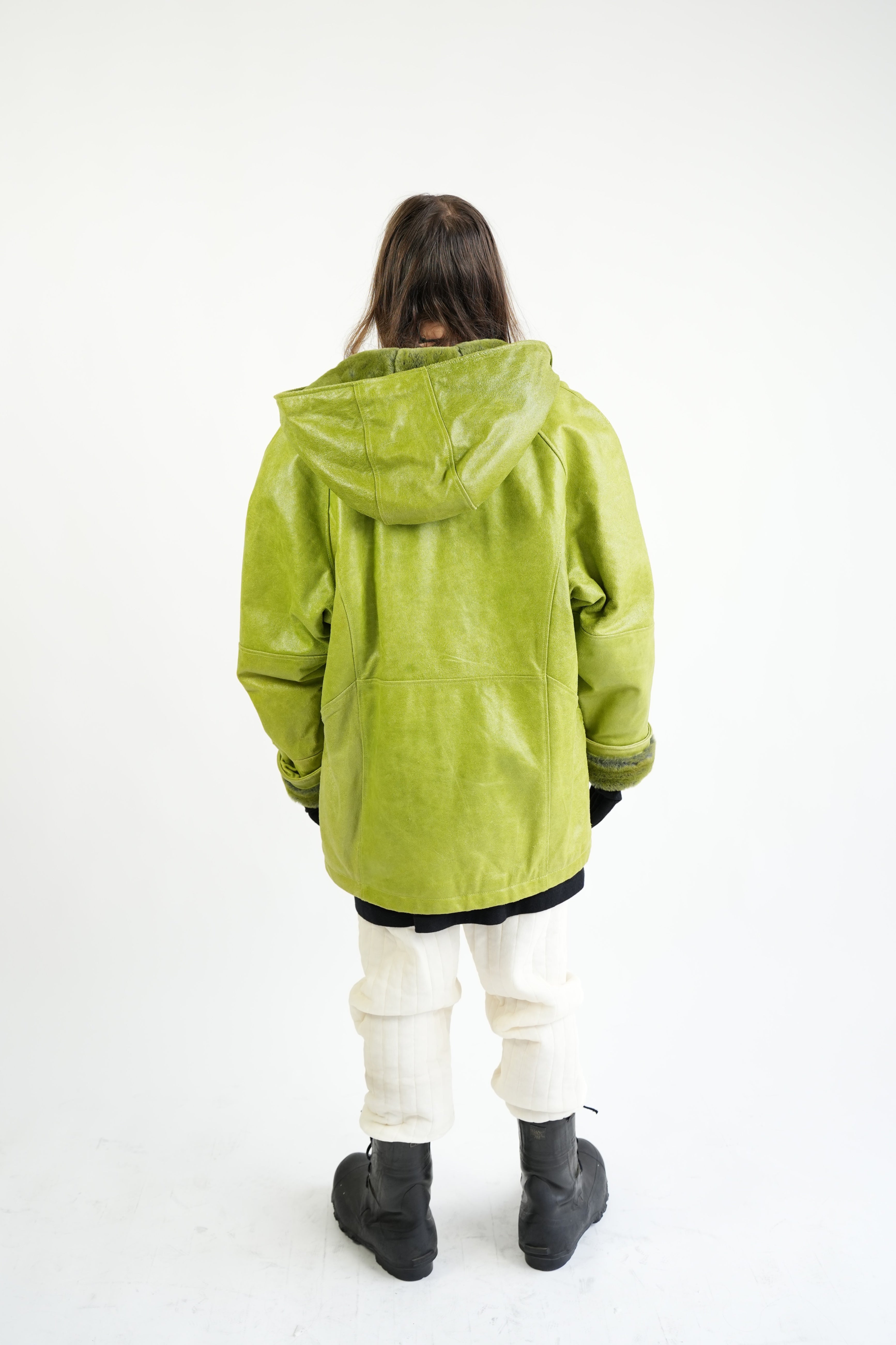 vintage WILSON LEATHER avocado green leather jacket