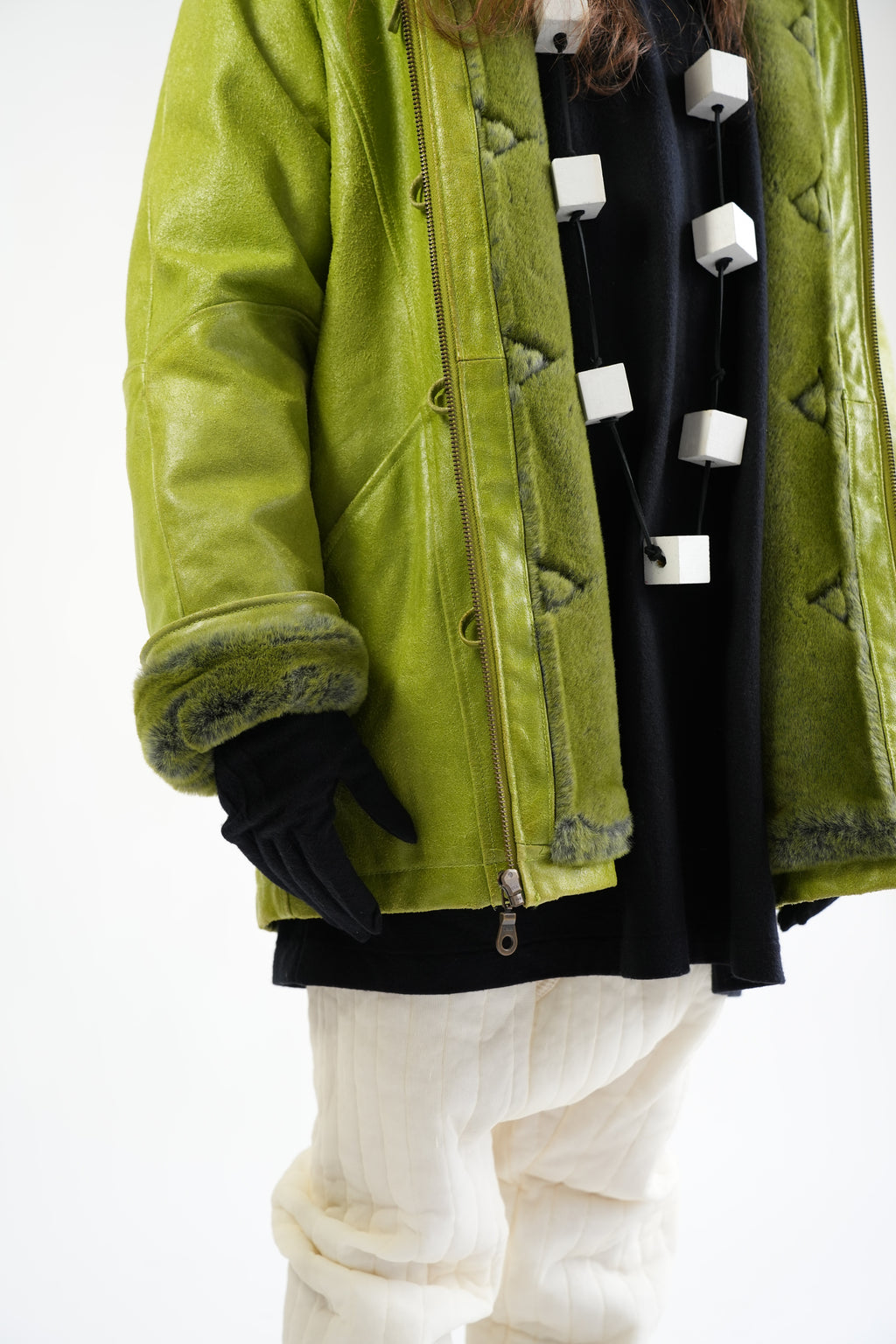 vintage WILSON LEATHER avocado green leather jacket