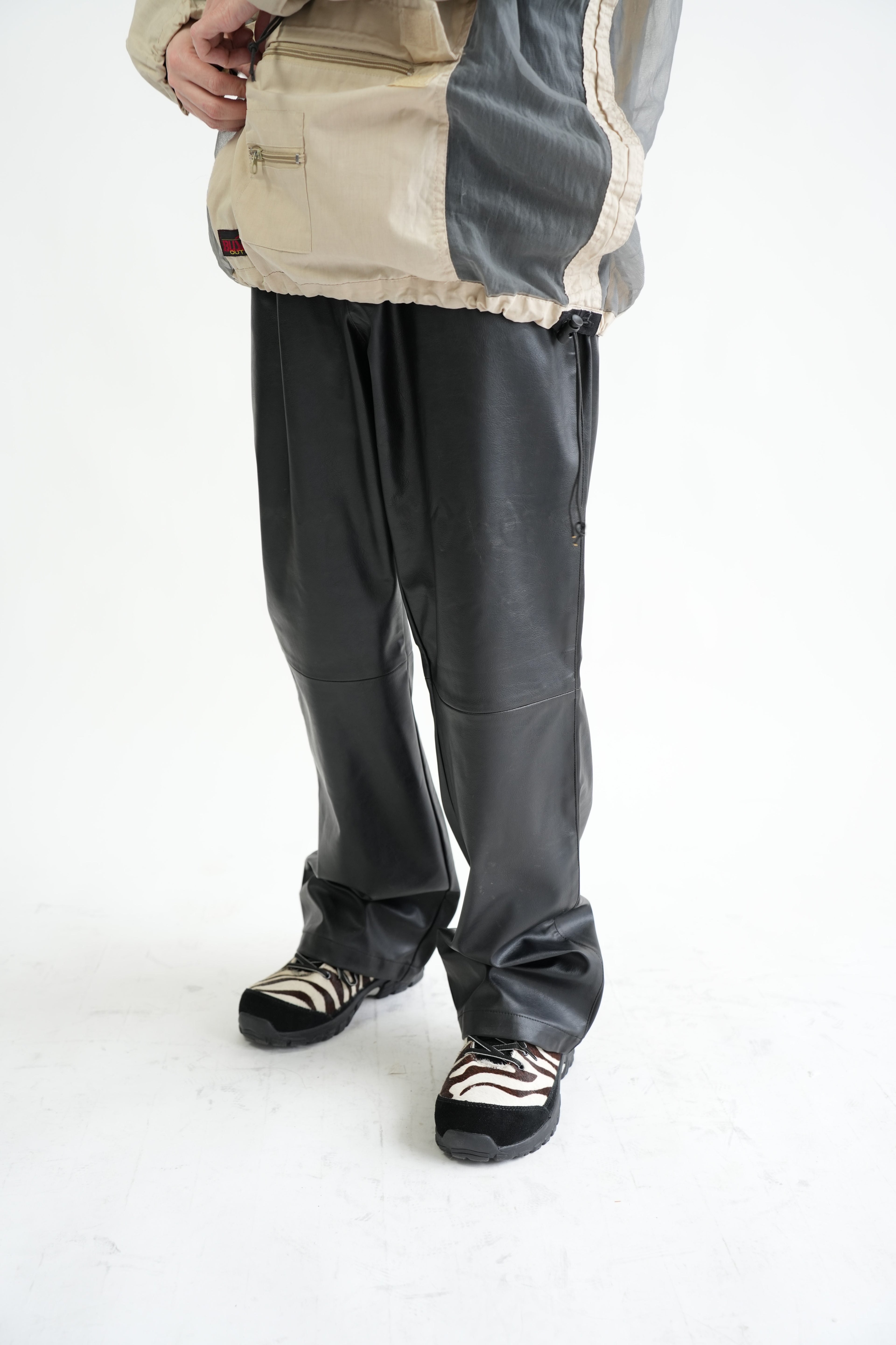 1990s Calvin Klein jeans Vegan Leather Pants