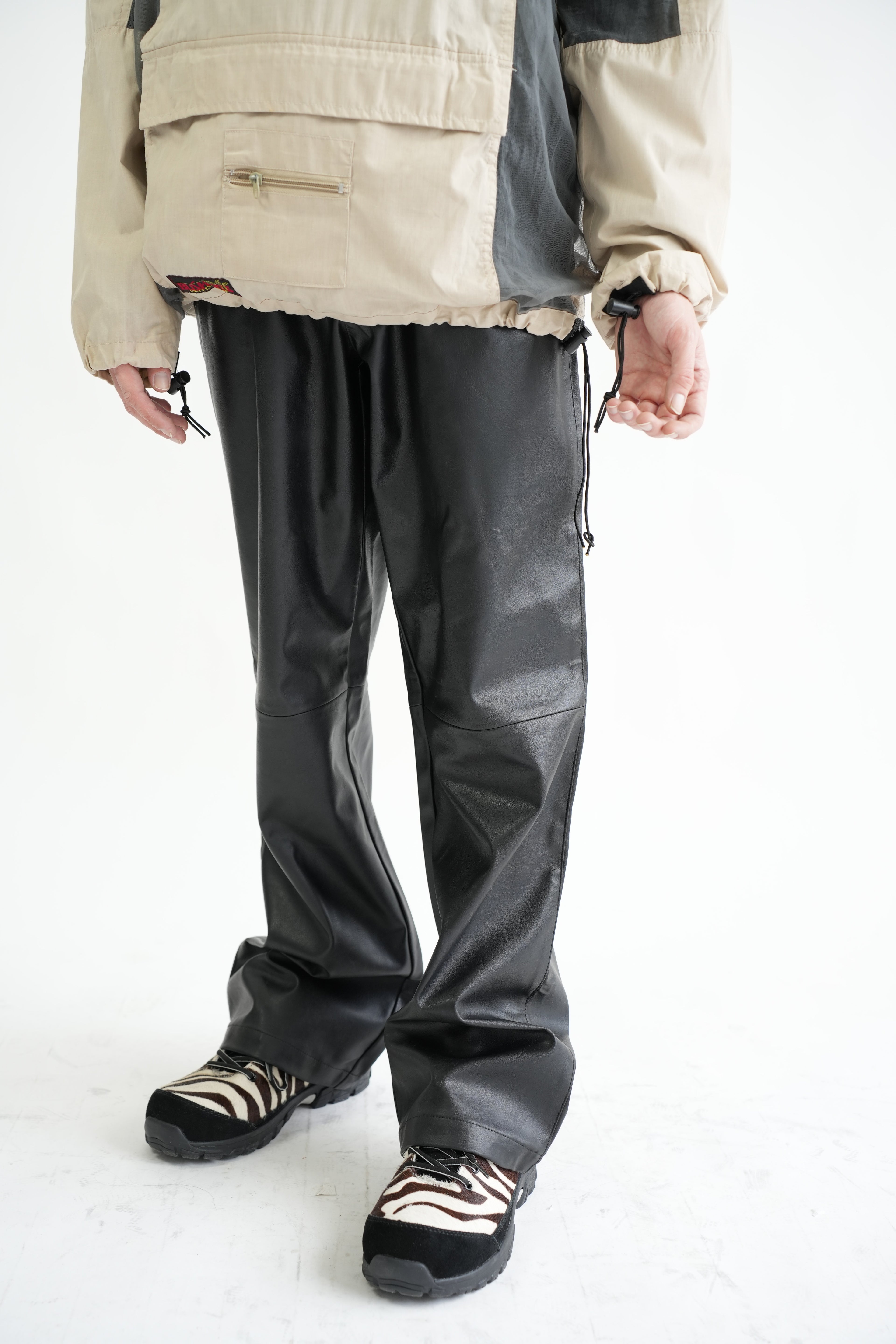 1990s Calvin Klein jeans Vegan Leather Pants