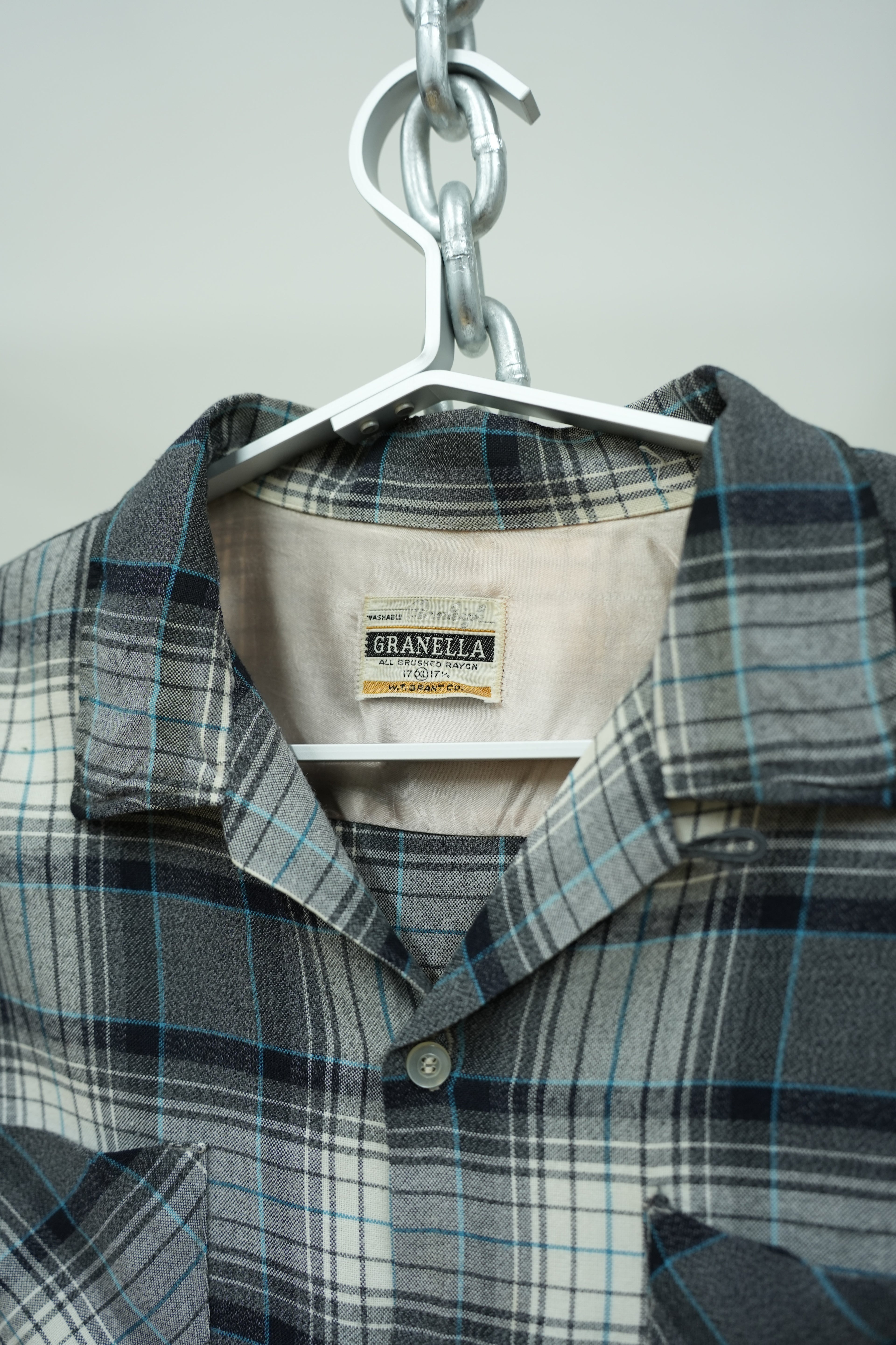 1960s GRANELLA Shadow Plaid Shirt