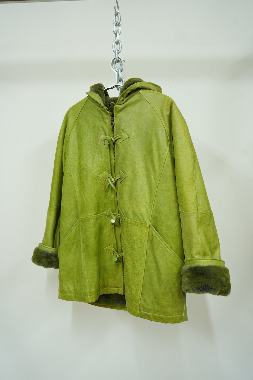 vintage WILSON LEATHER avocado green leather jacket
