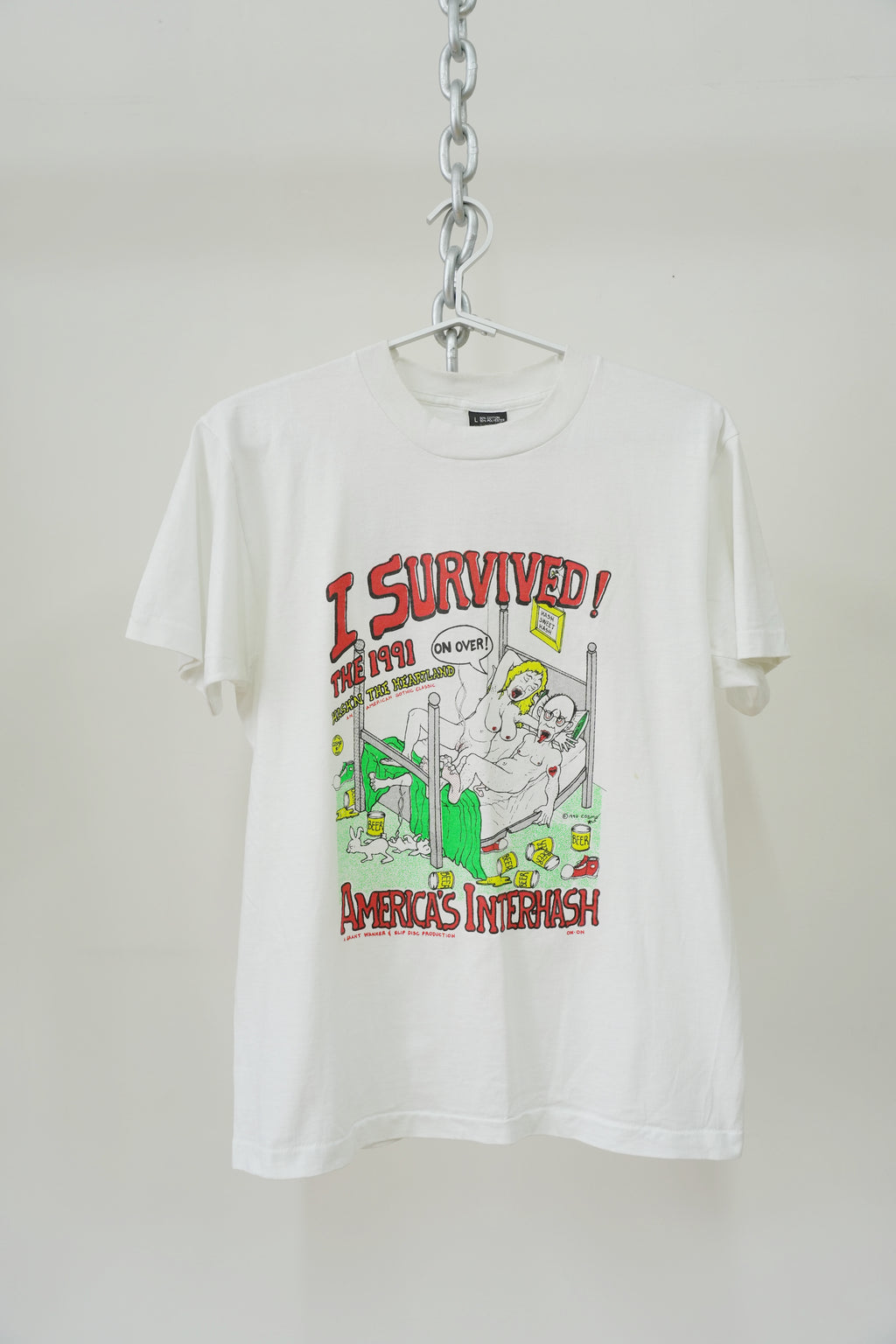 1991 Hash House Harriers “I Survived” Graphic T-Shirt