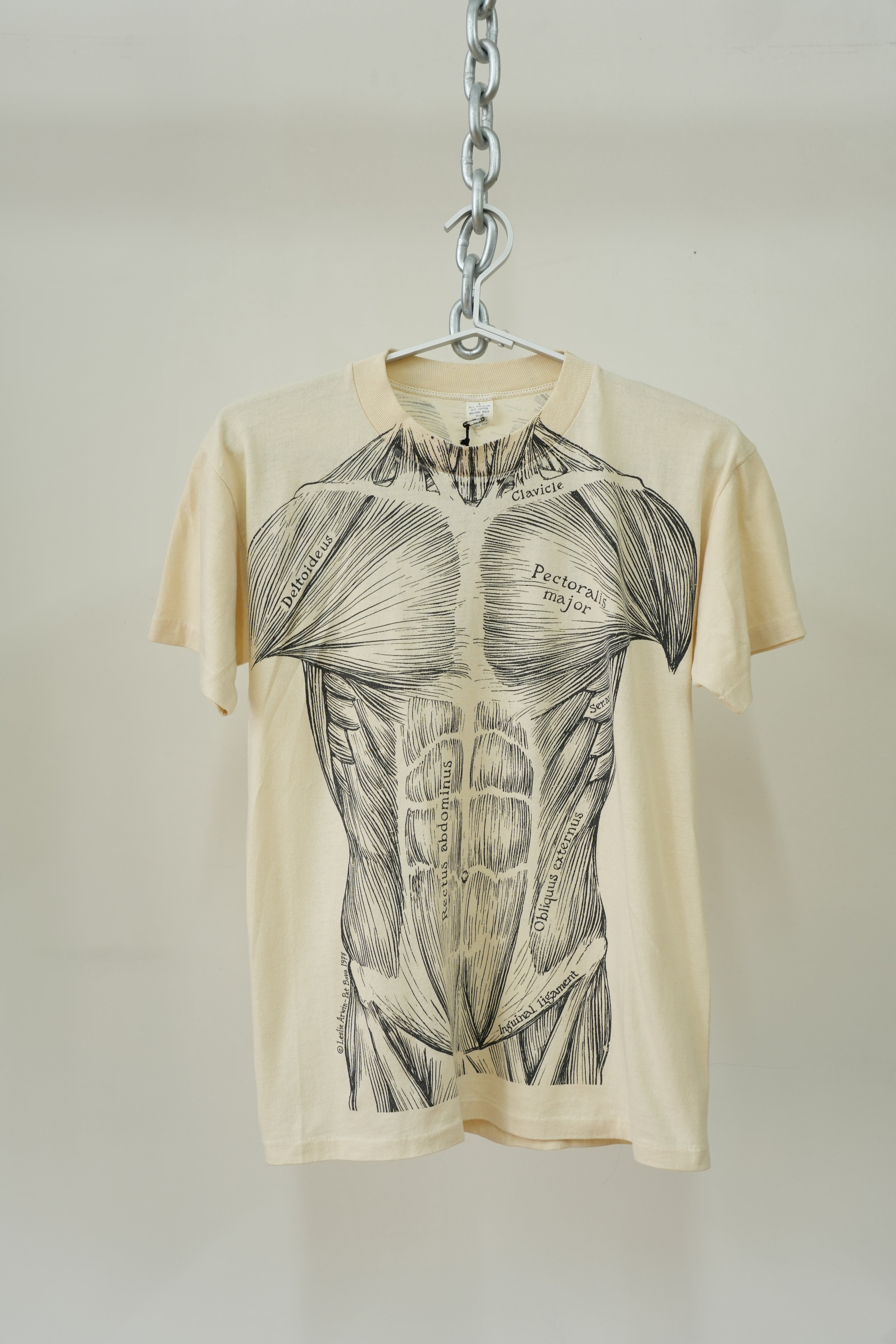 1977 Leslie Arwin Muscle Diagram T-shirt