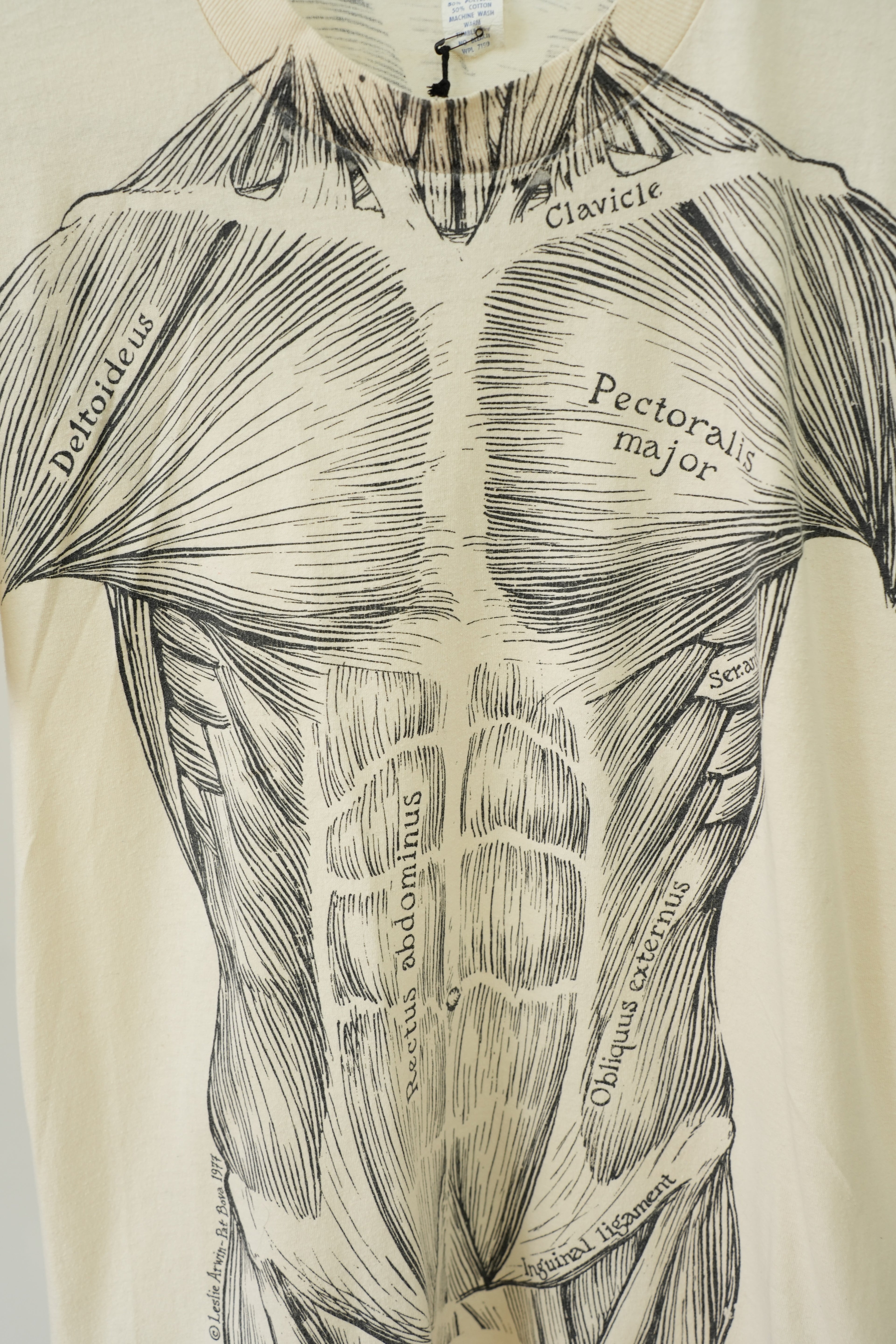 1977 Leslie Arwin Muscle Diagram T-shirt