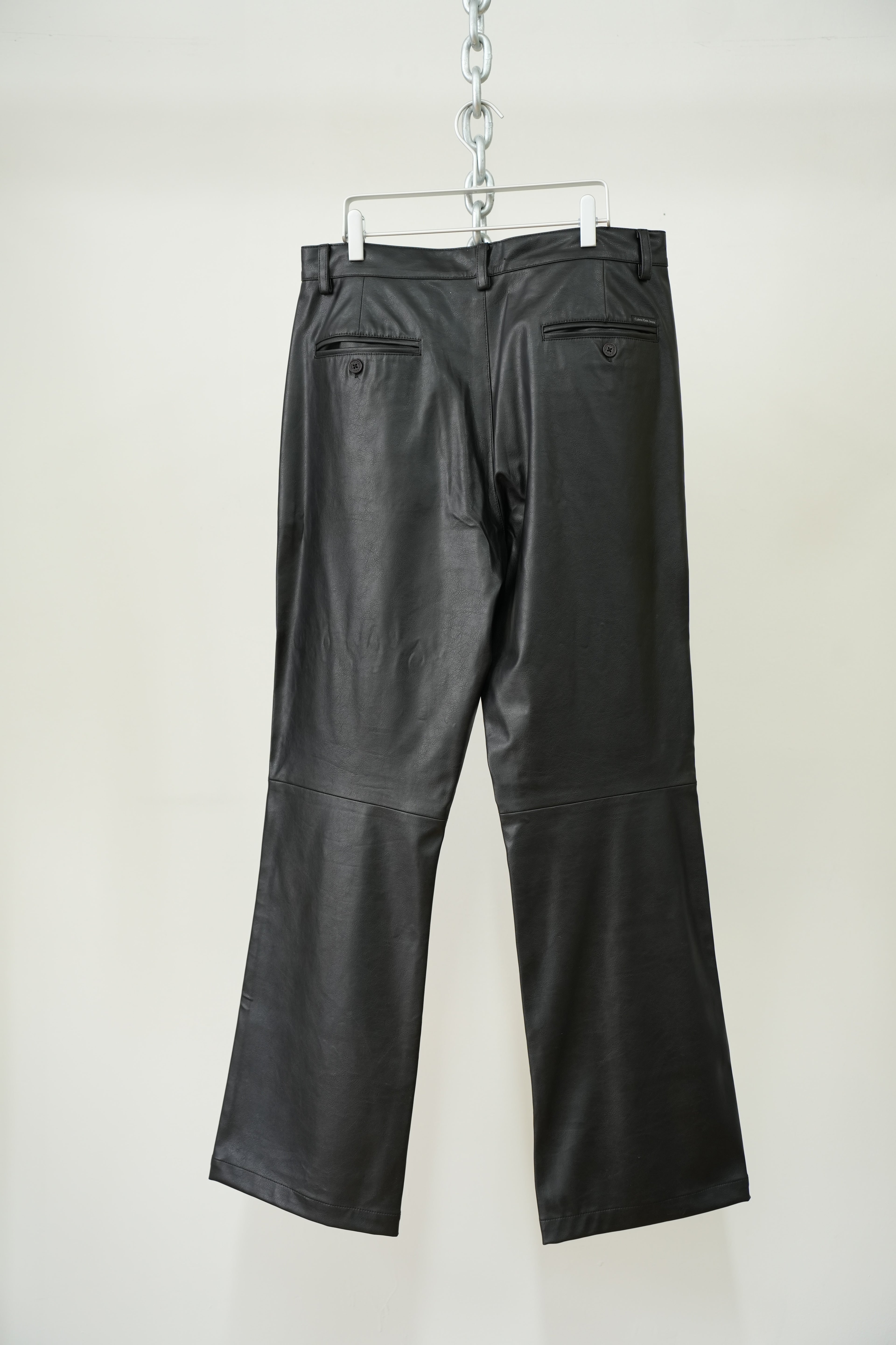 1990s Calvin Klein jeans Vegan Leather Pants