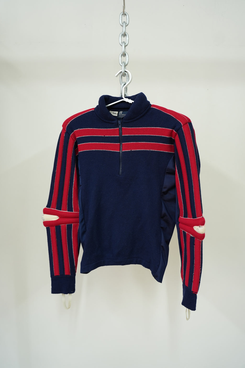 1970s three-dimensional knitting ski sweater