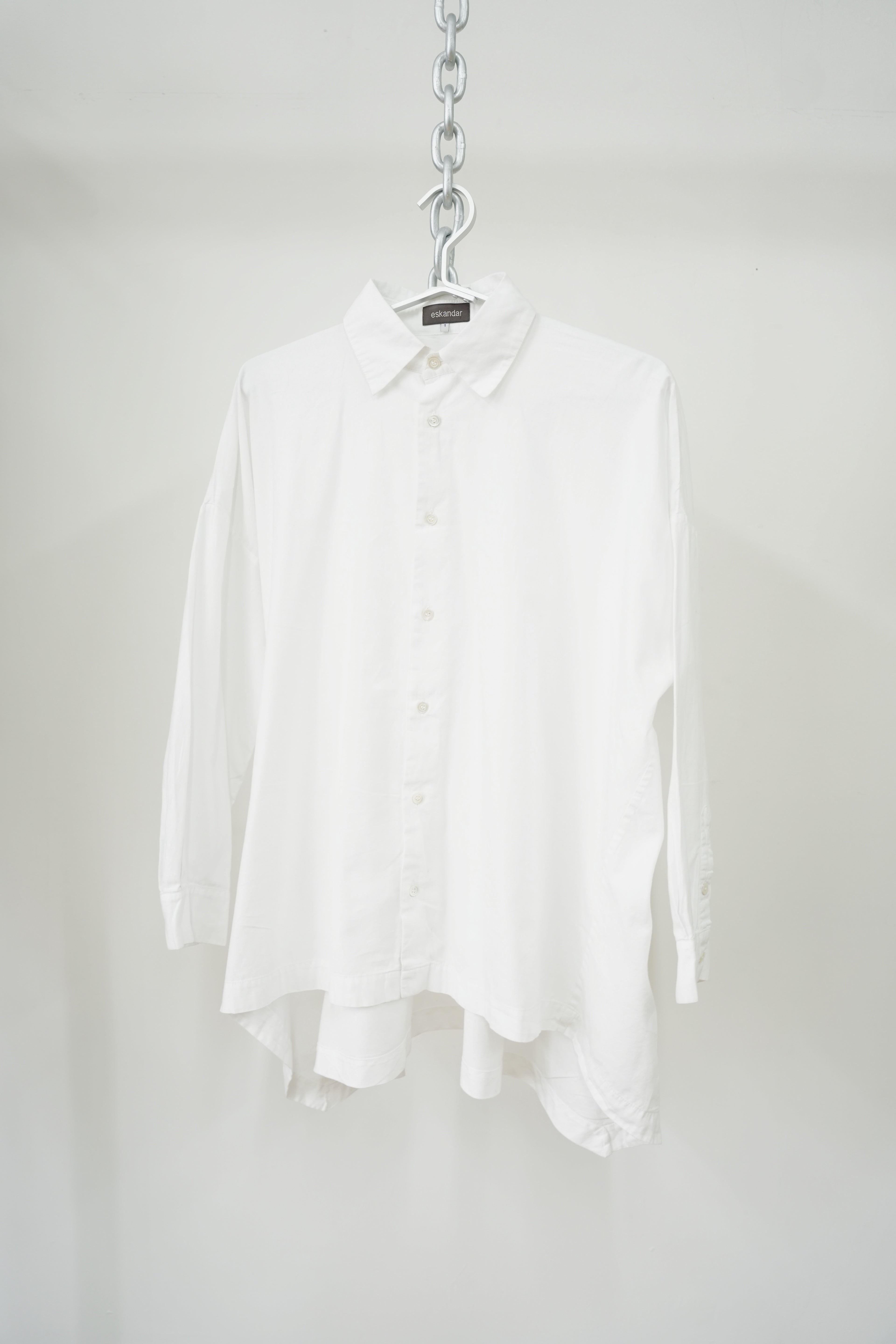 1990s eskandar Over-sized Silhouette Shirt