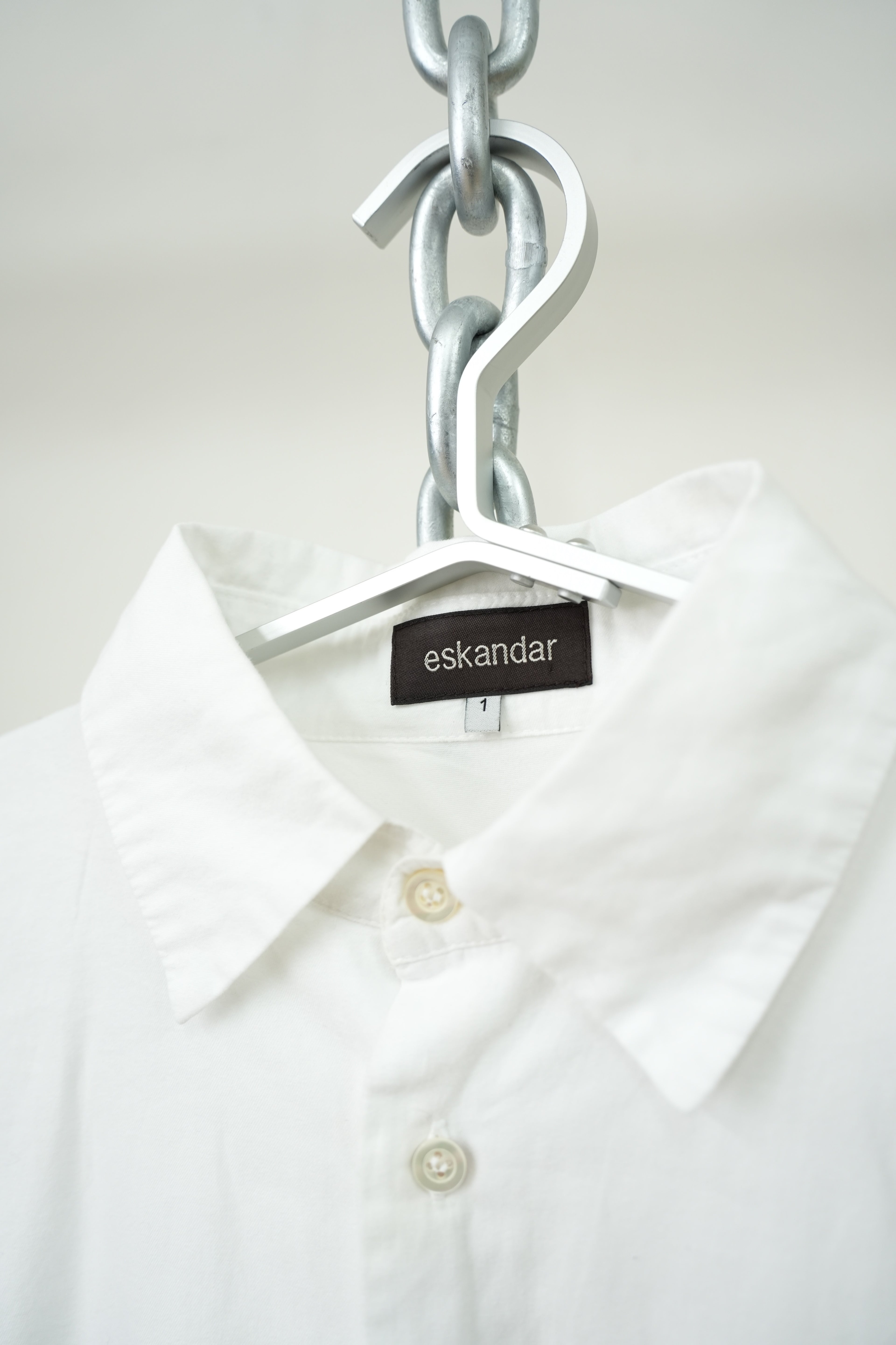 1990s eskandar Over-sized Silhouette Shirt