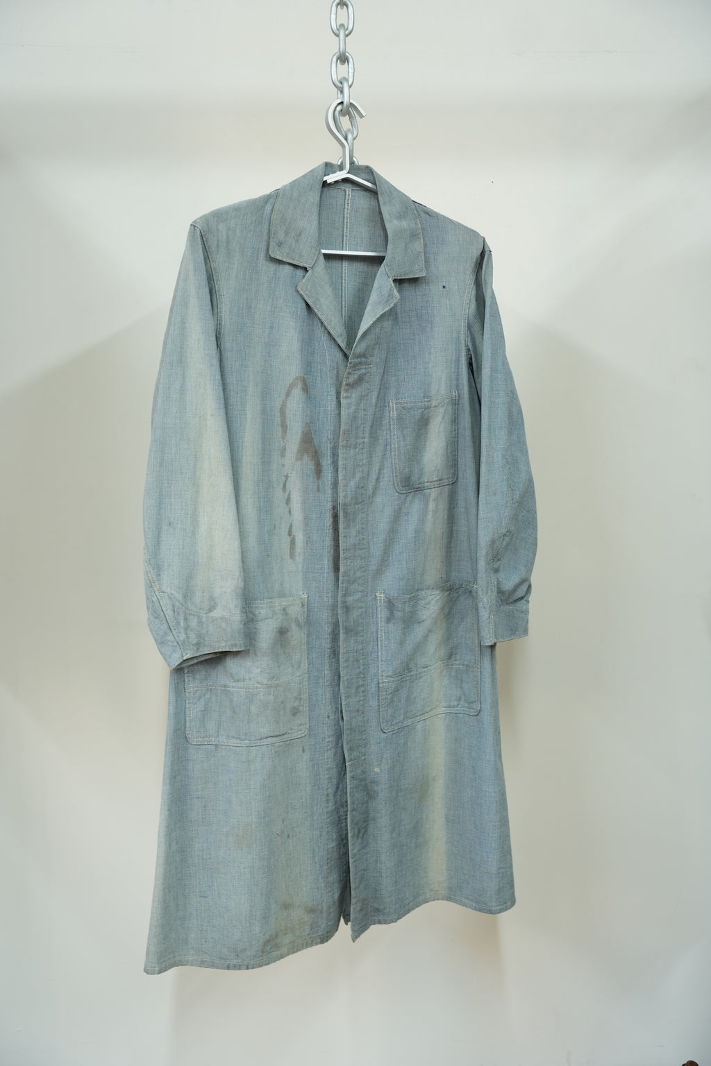 1930-40s THE JANESVILLE BRAND Pin Check Shop Coat