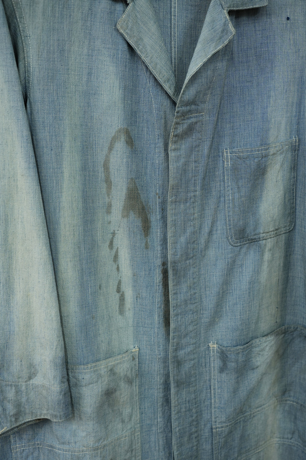 1930-40s THE JANESVILLE BRAND Pin Check Shop Coat