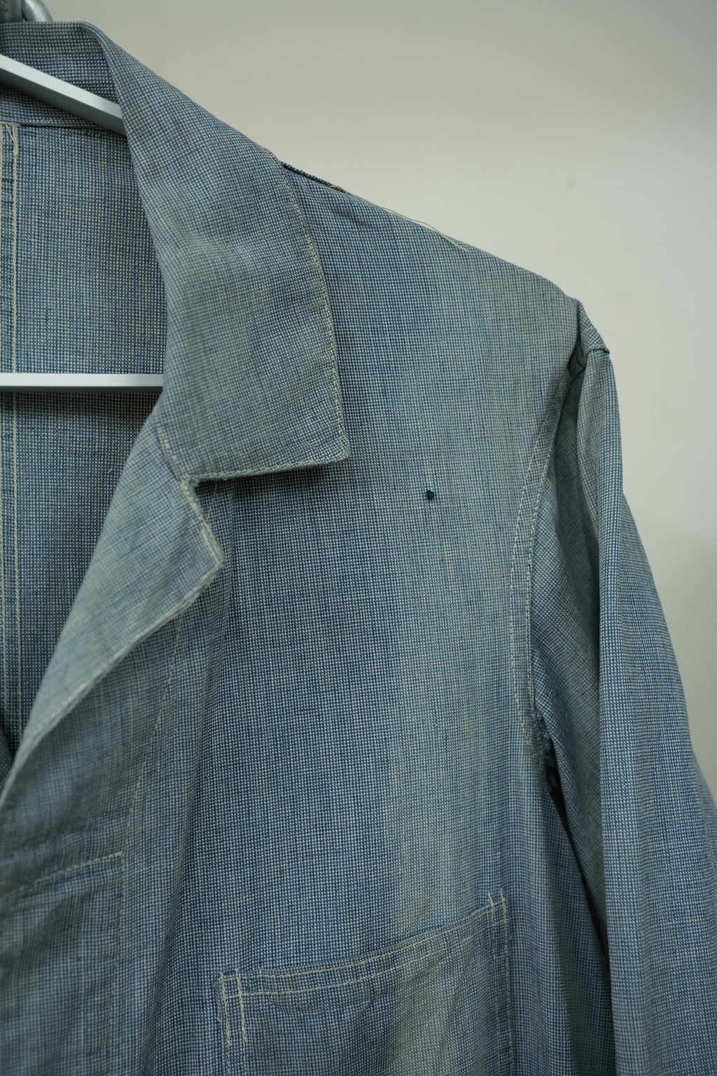 1930-40s THE JANESVILLE BRAND Pin Check Shop Coat