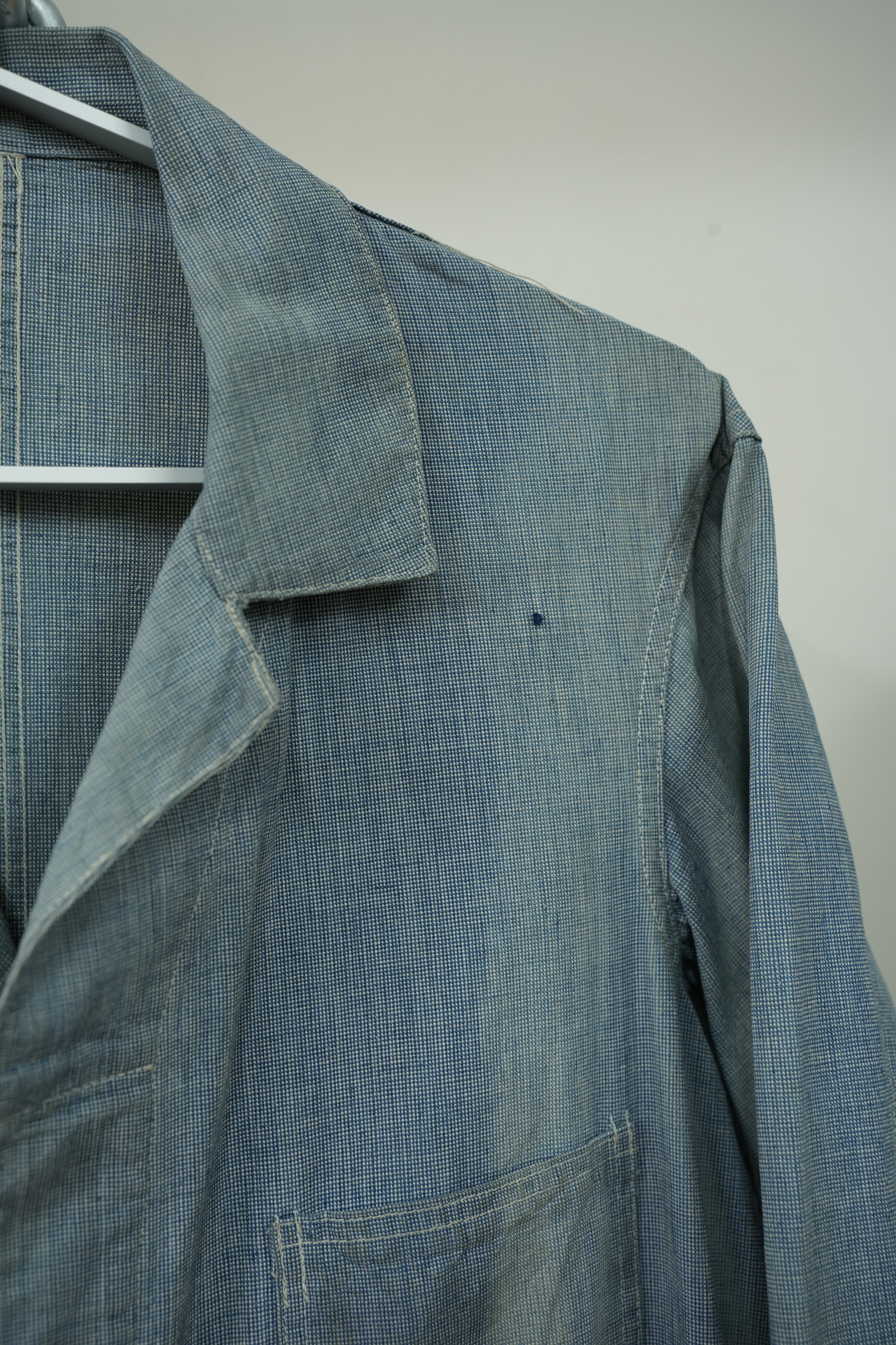 1930-40s THE JANESVILLE BRAND Pin Check Shop Coat