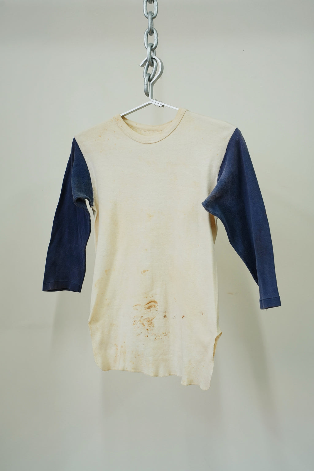 1960s Two-Tone Thrashed T-Shirt 3/4  sleeve