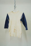 1960s Two-Tone Thrashed T-Shirt 3/4  sleeve