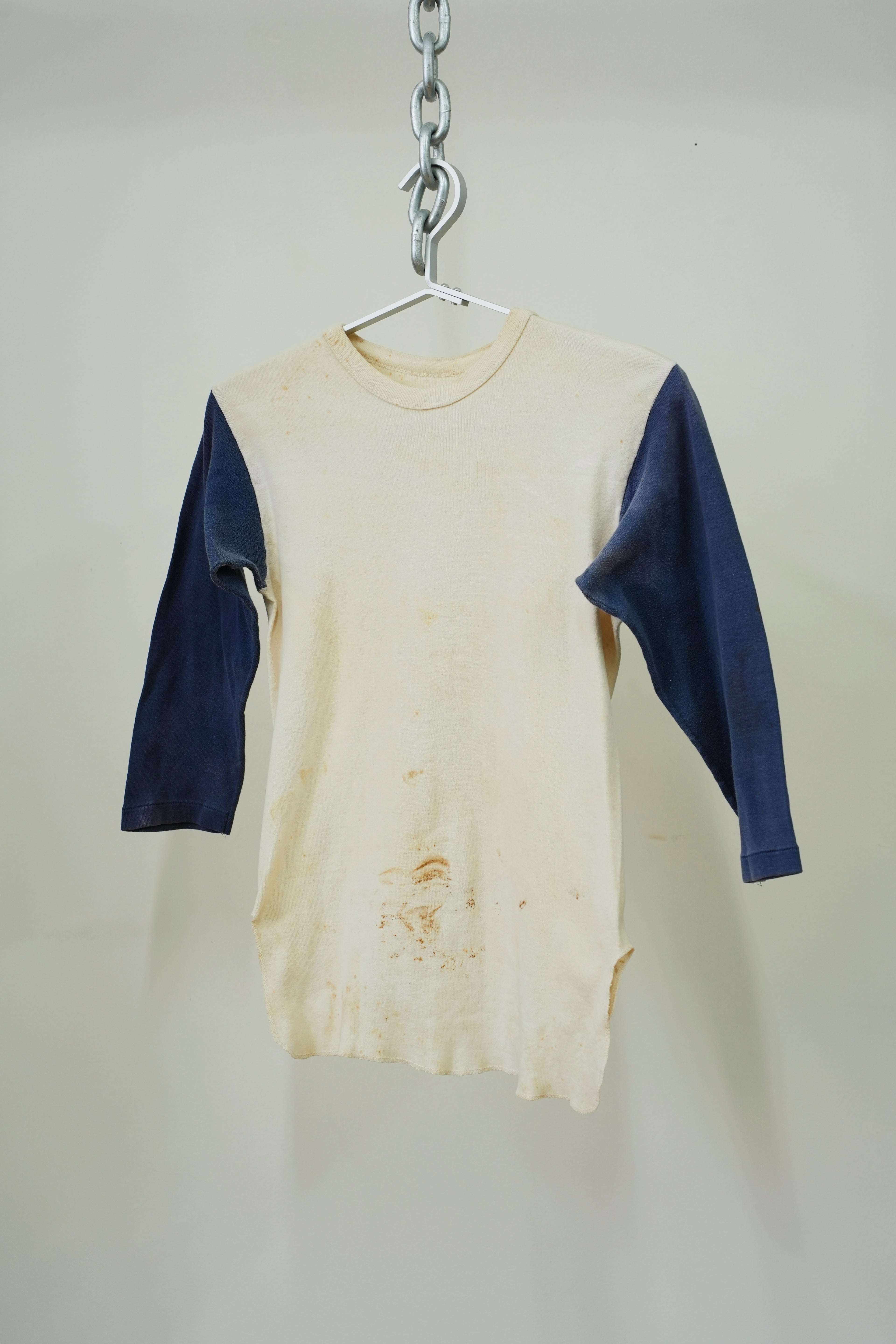 1960s Two-Tone Thrashed T-Shirt 3/4  sleeve