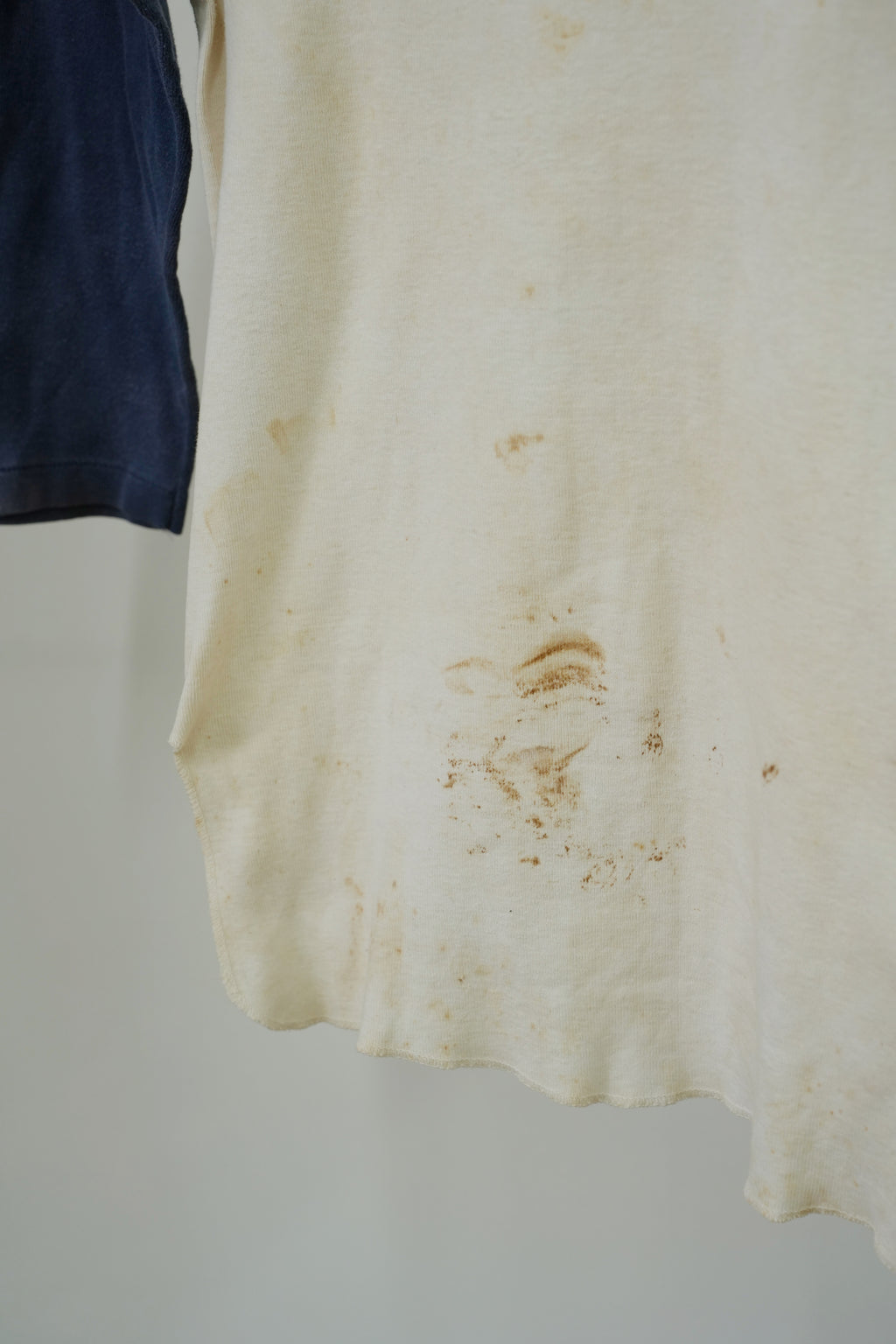 1960s Two-Tone Thrashed T-Shirt 3/4  sleeve