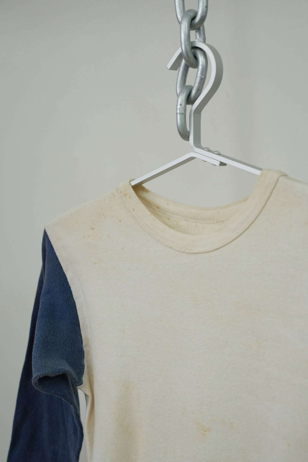 1960s Two-Tone Thrashed T-Shirt 3/4  sleeve