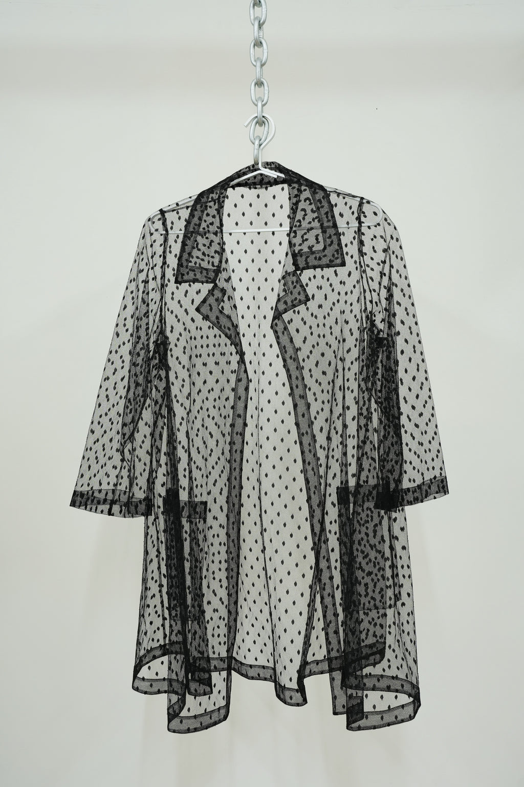 Sheer polka dot gown