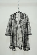 Sheer polka dot gown