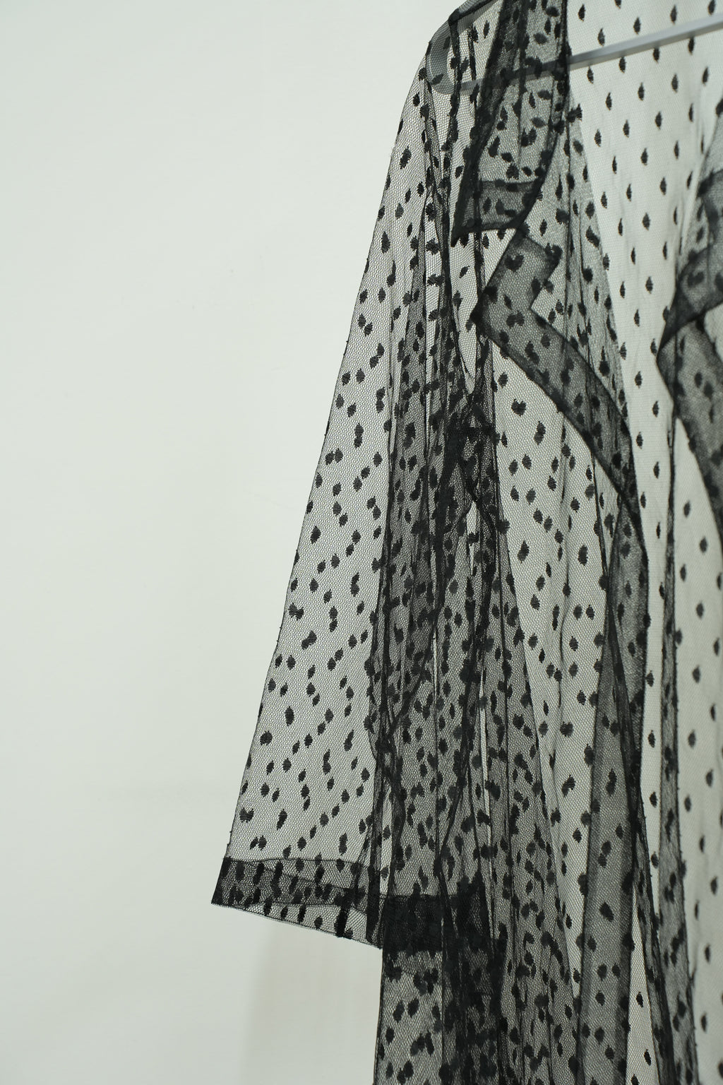 Sheer polka dot gown