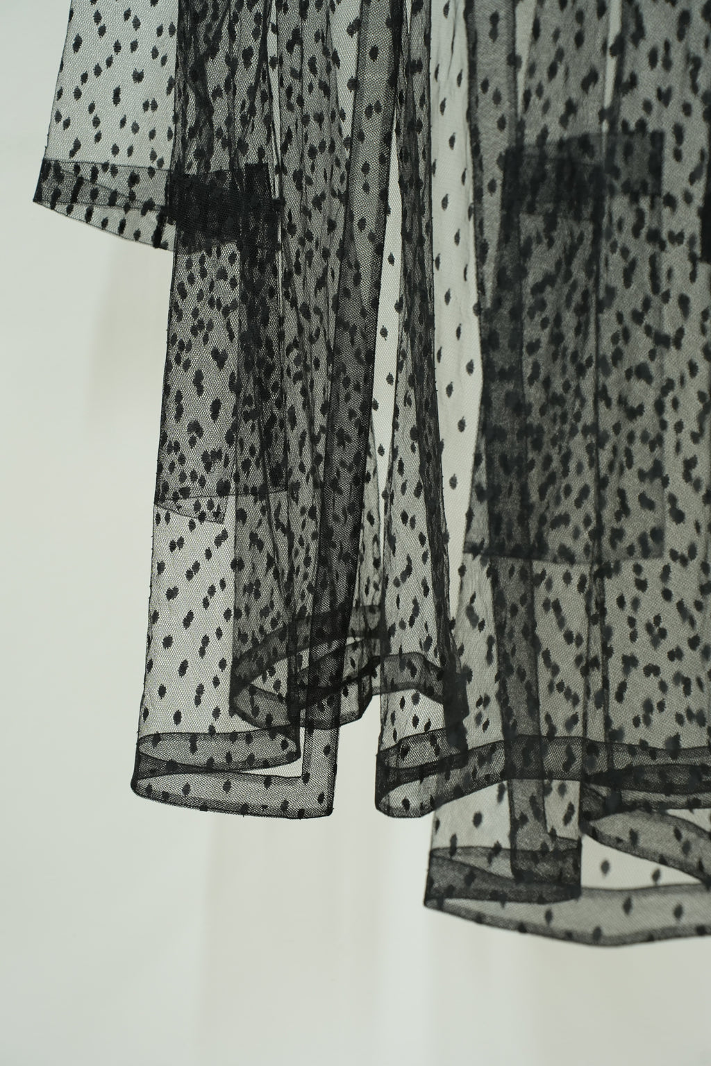 Sheer polka dot gown