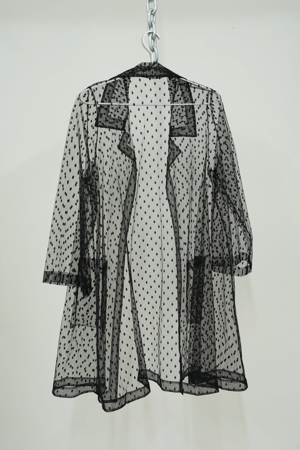 Sheer polka dot gown