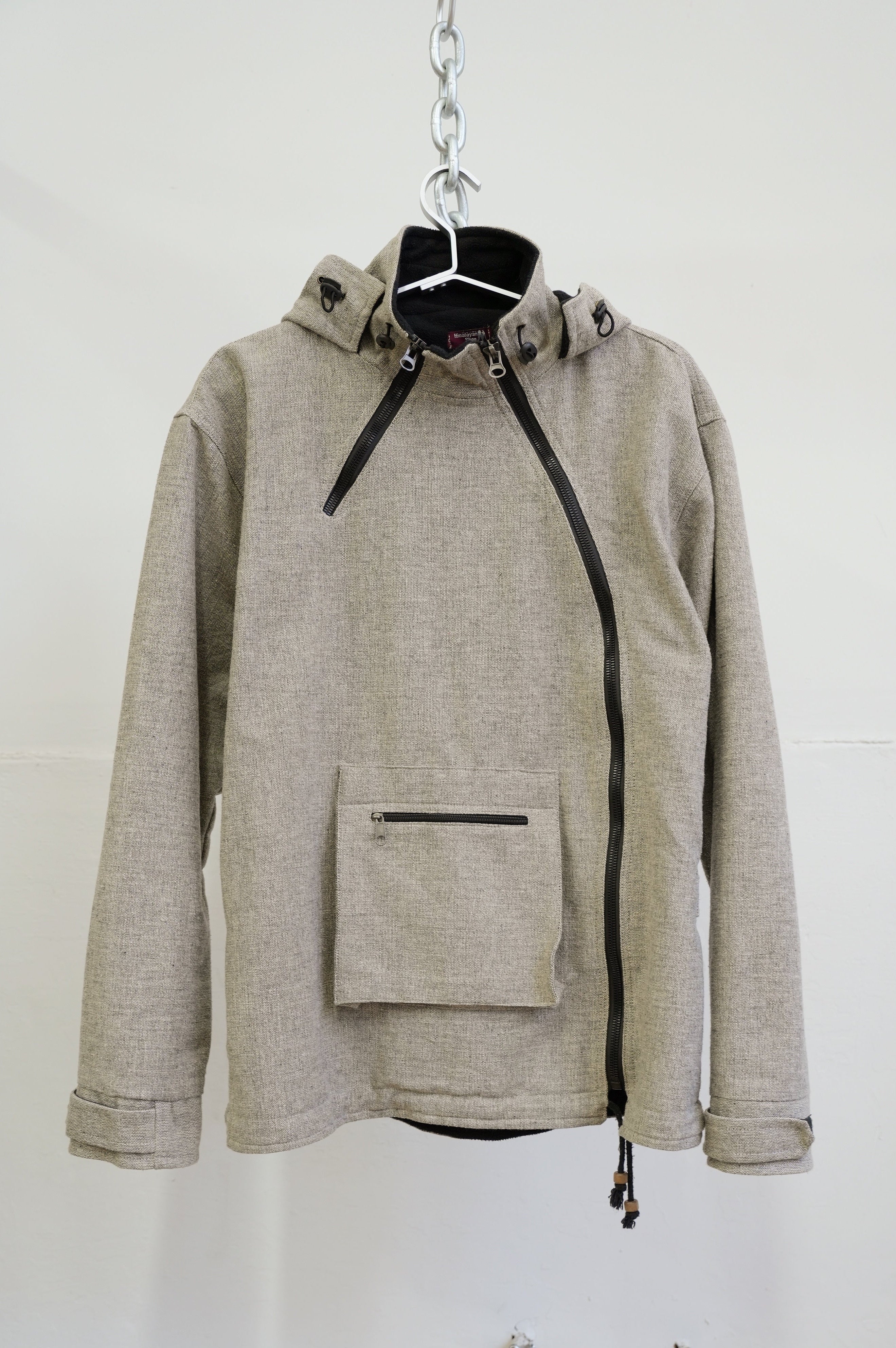 Cotton Woven ZipUp Jacket made in Nepal