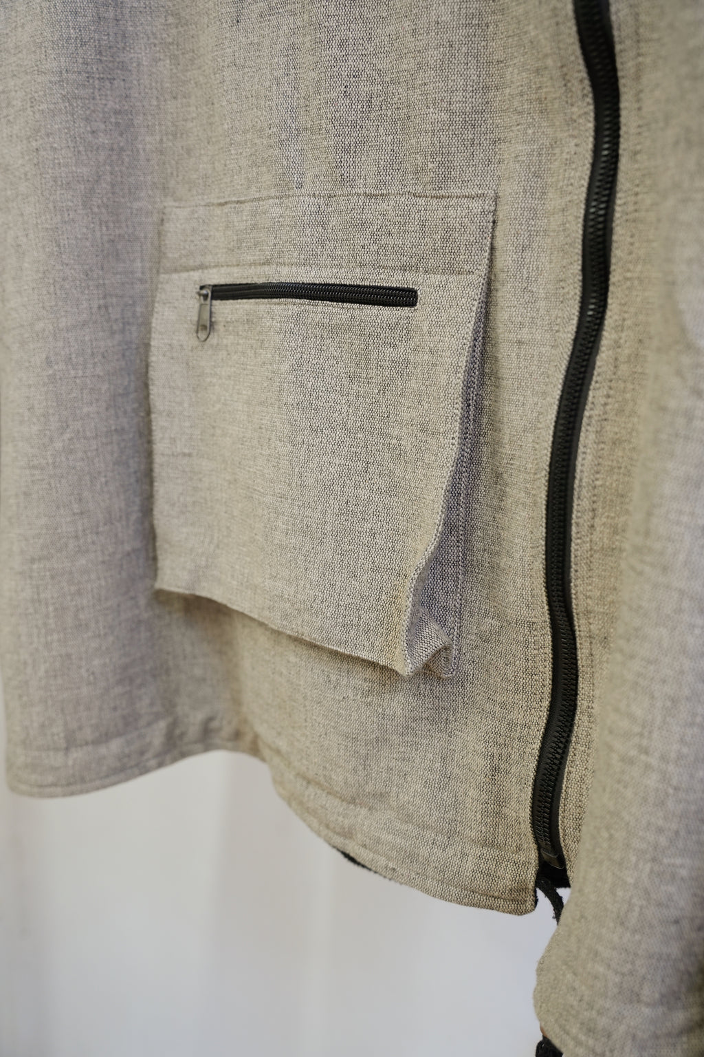 Cotton Woven ZipUp Jacket made in Nepal