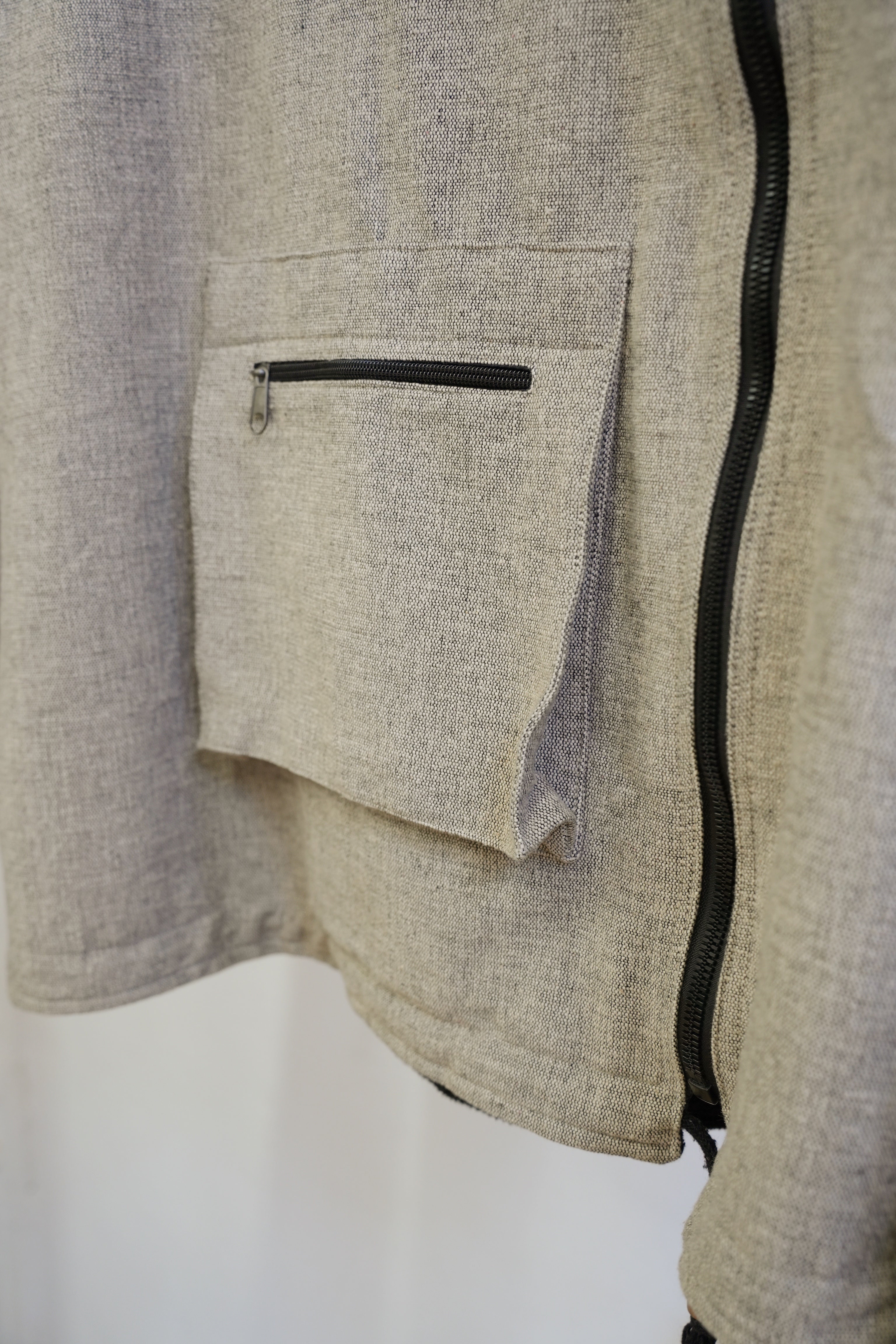 Cotton Woven ZipUp Jacket made in Nepal